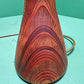 Mid Century 1960s Scandinavian Turned Teak Table Lamp