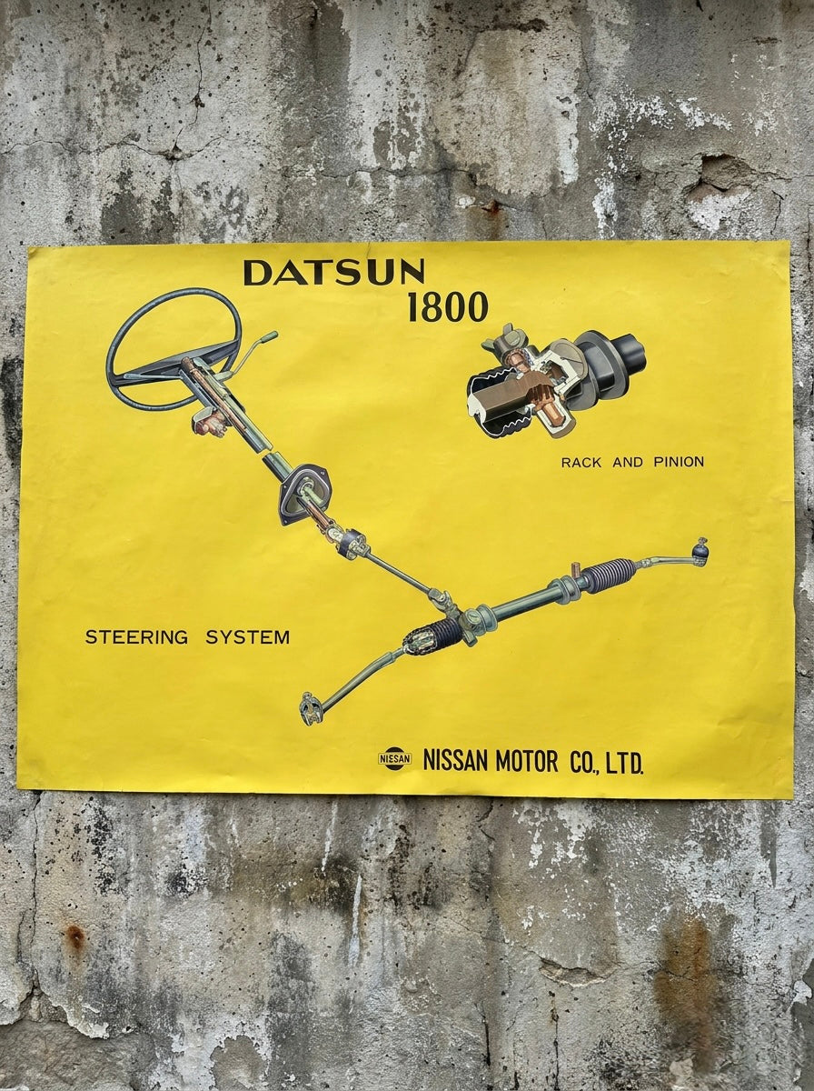 1960s Datsun 1800 Dealership Poster