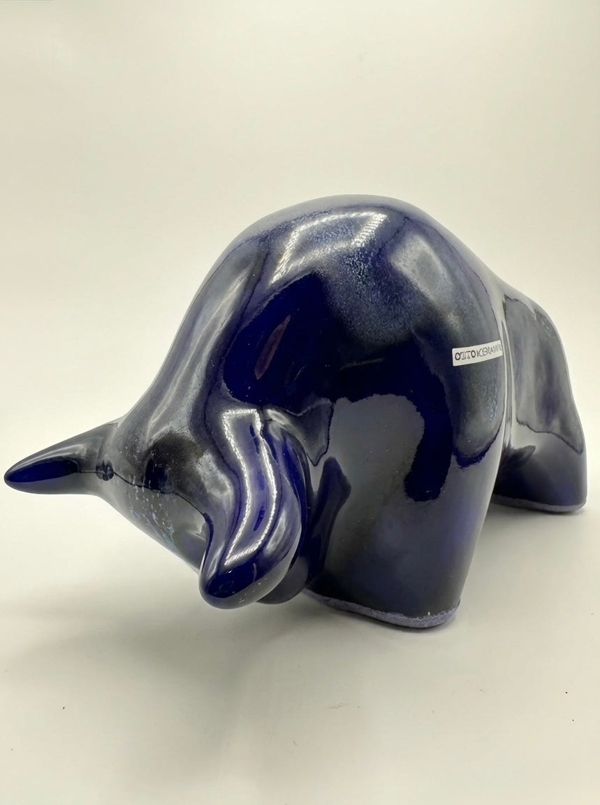 Otto Keramik Classic Ceramic Bull West German Pottery Fat Lava