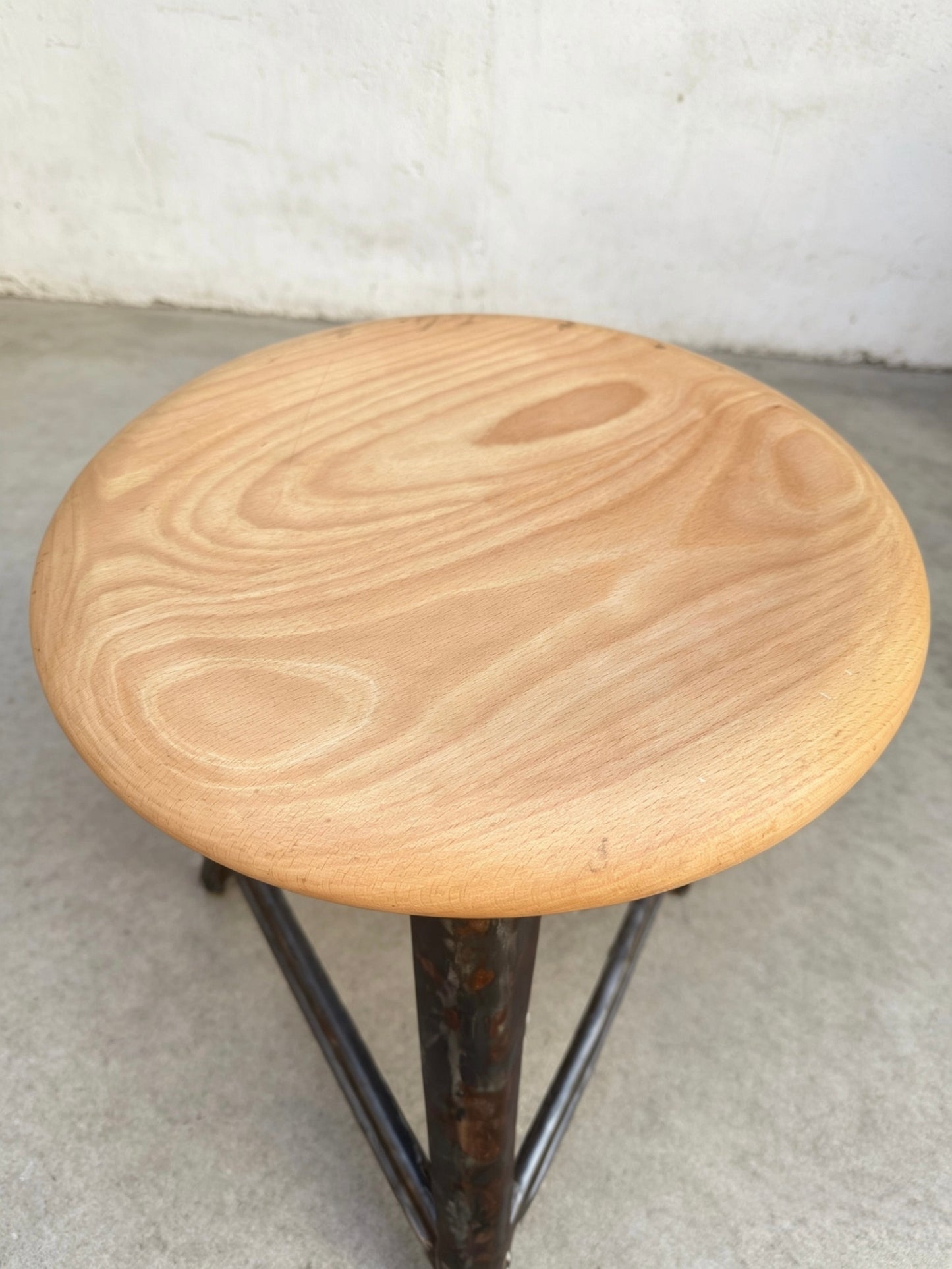 1930s Industrial Work Stool By Rowac