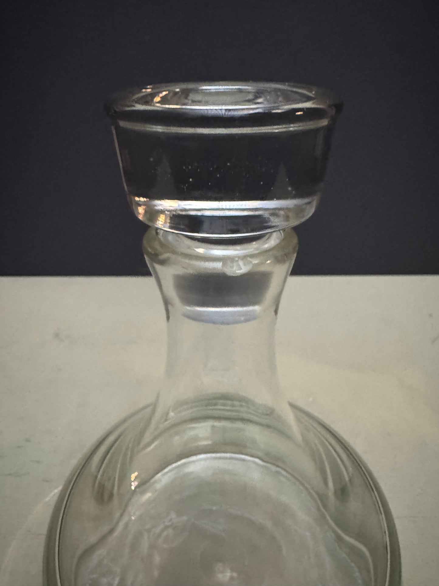 1970s / 80s Chunky Crystal Whiskey Decanter By Wedgewood