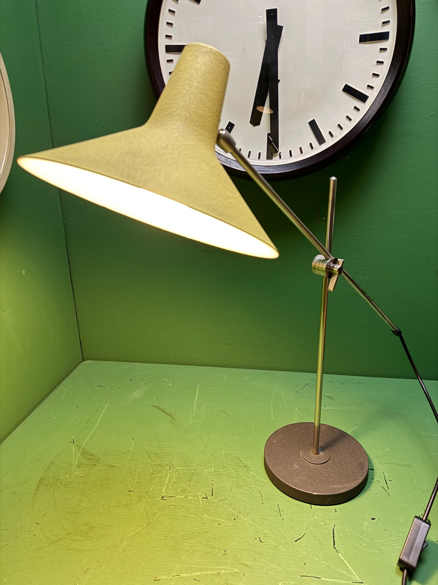 Large 1960s Table Lamp By Erich Lang For SIS Leuchten Germany