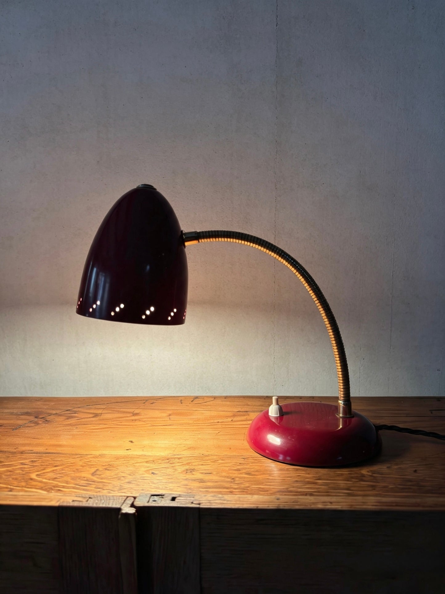 1960s German Gooseneck Table Lamp