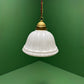 1920s Opal Glass Pendant Light