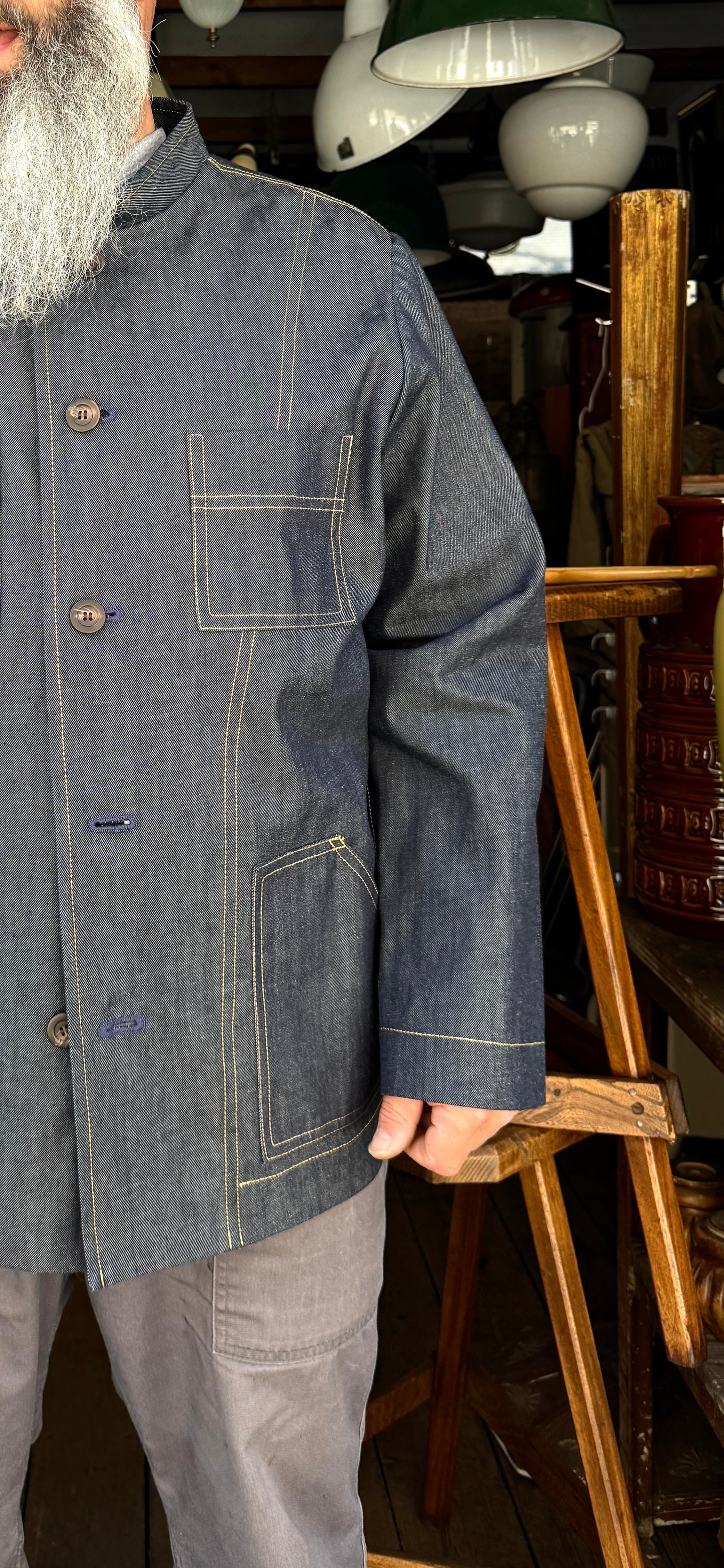 The 'Mintan' Made In London Classic Work Wear Denim Over Shirt