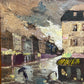 Oil Painting On Board Titled ‘ Stormy Night ‘