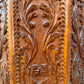 1950s Octaginal Hand Carved Walnut Turkish Table.
