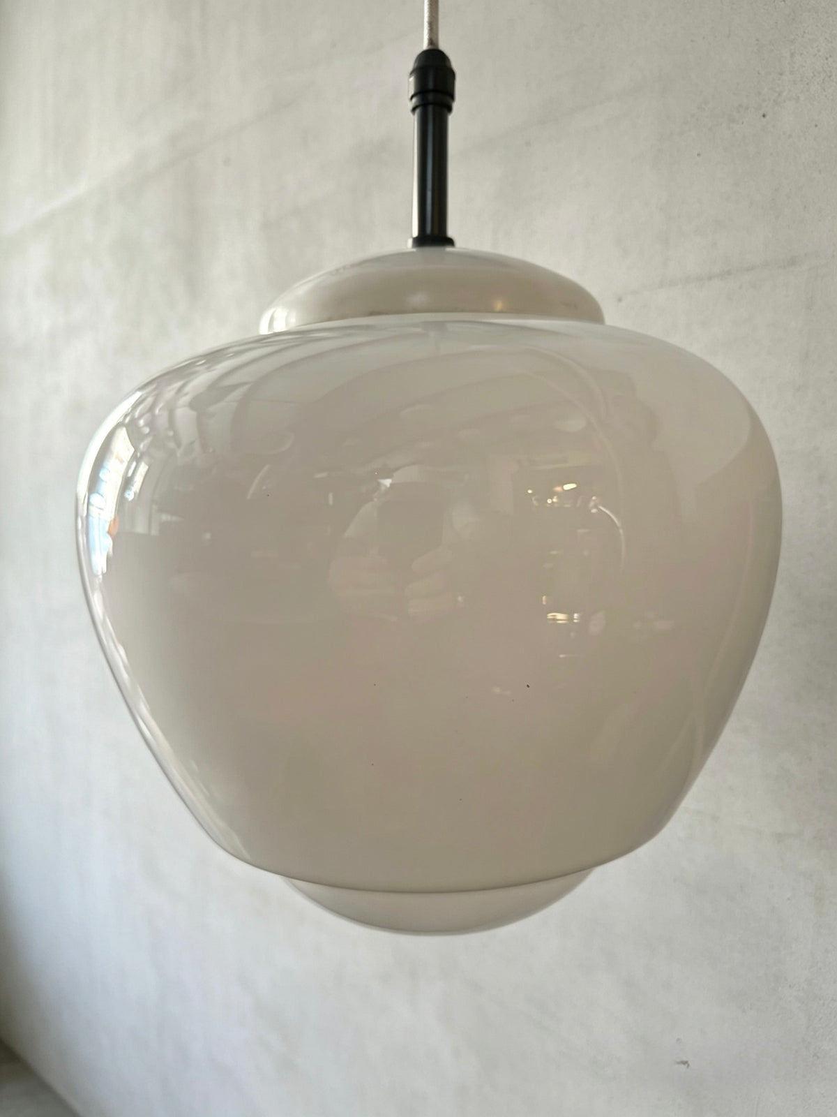 1960s Czech Opaline Pendant Light By Napako