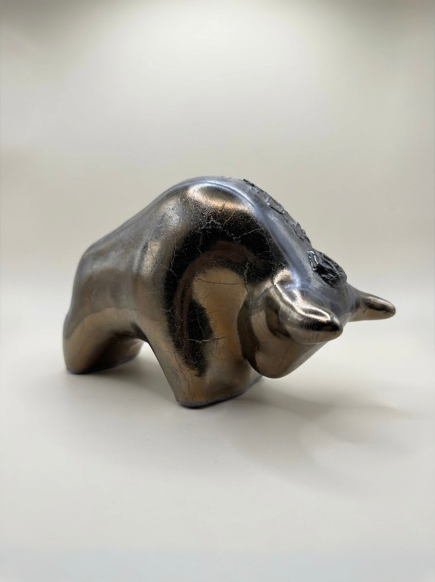 Otto Keramik Classic Ceramic Bull West German Pottery Fat Lava