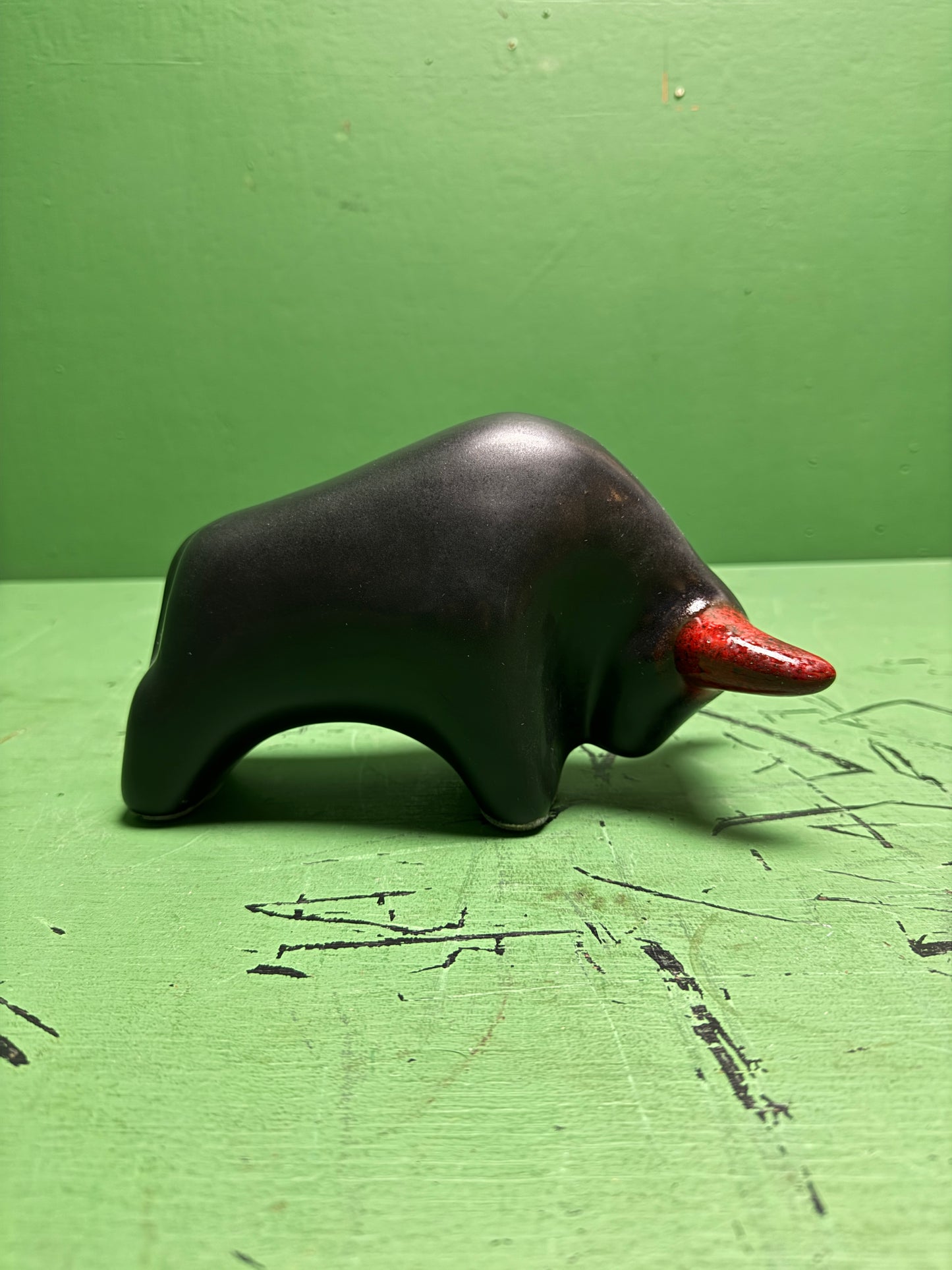 Otto Keramik Classic Ceramic Bull West German Pottery Fat Lava