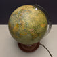 Vintage 1960s German Glass Globe Lamp By JRO Globus Munchen