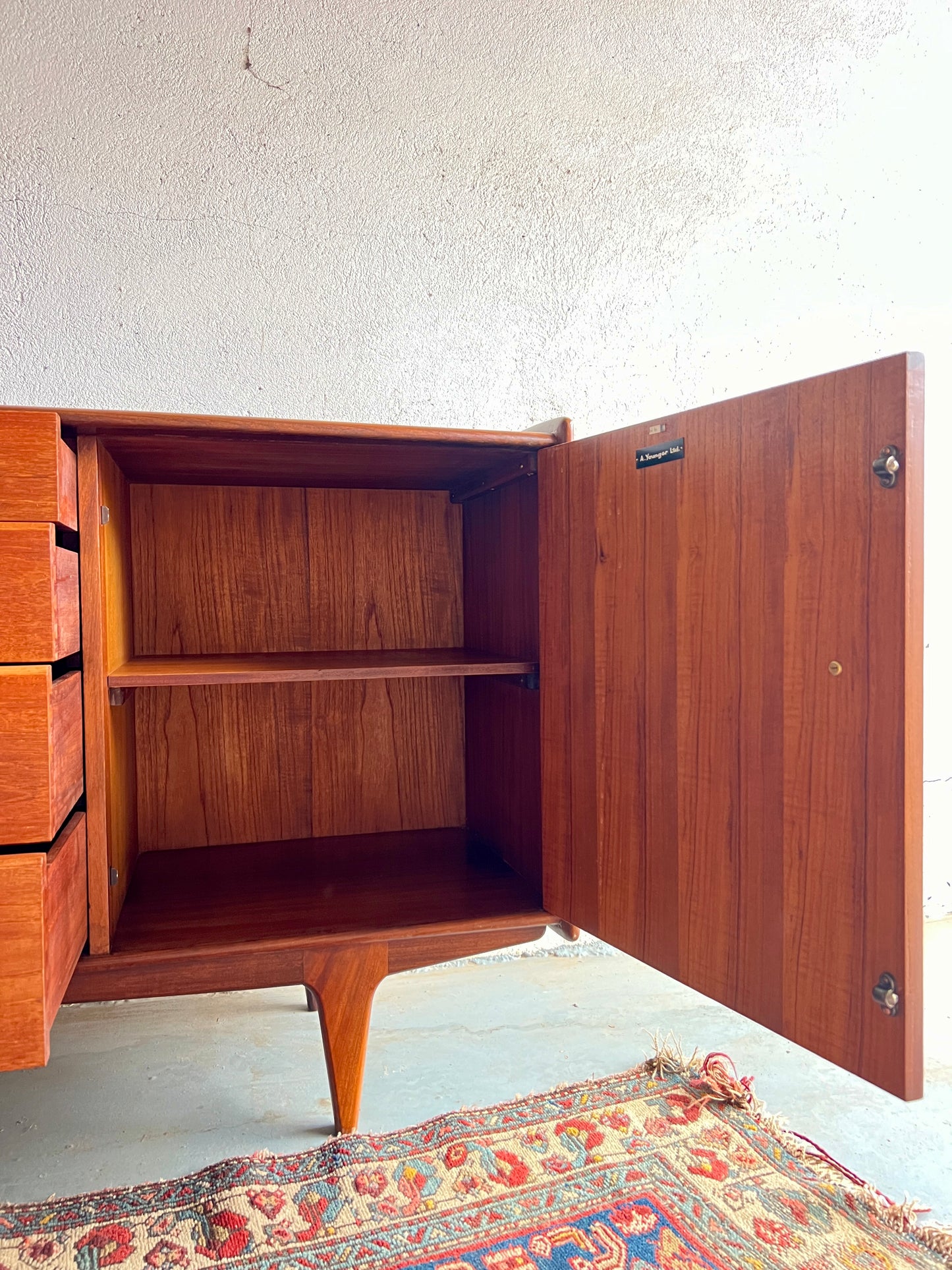 1950s Solid Afromosia & Teak Sideboard By John Herbert For A Younger Ltd