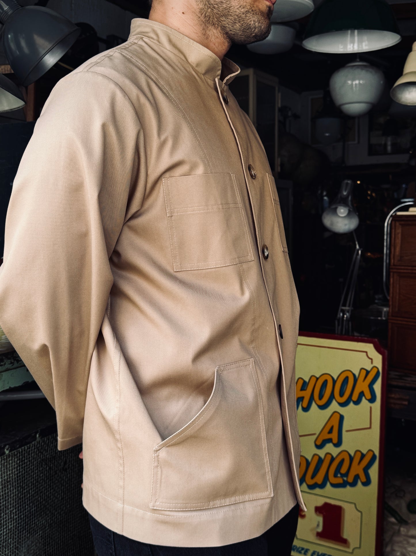 The 'Mintan' Made In London Classic Work Wear Drill Cotton Over Shirt