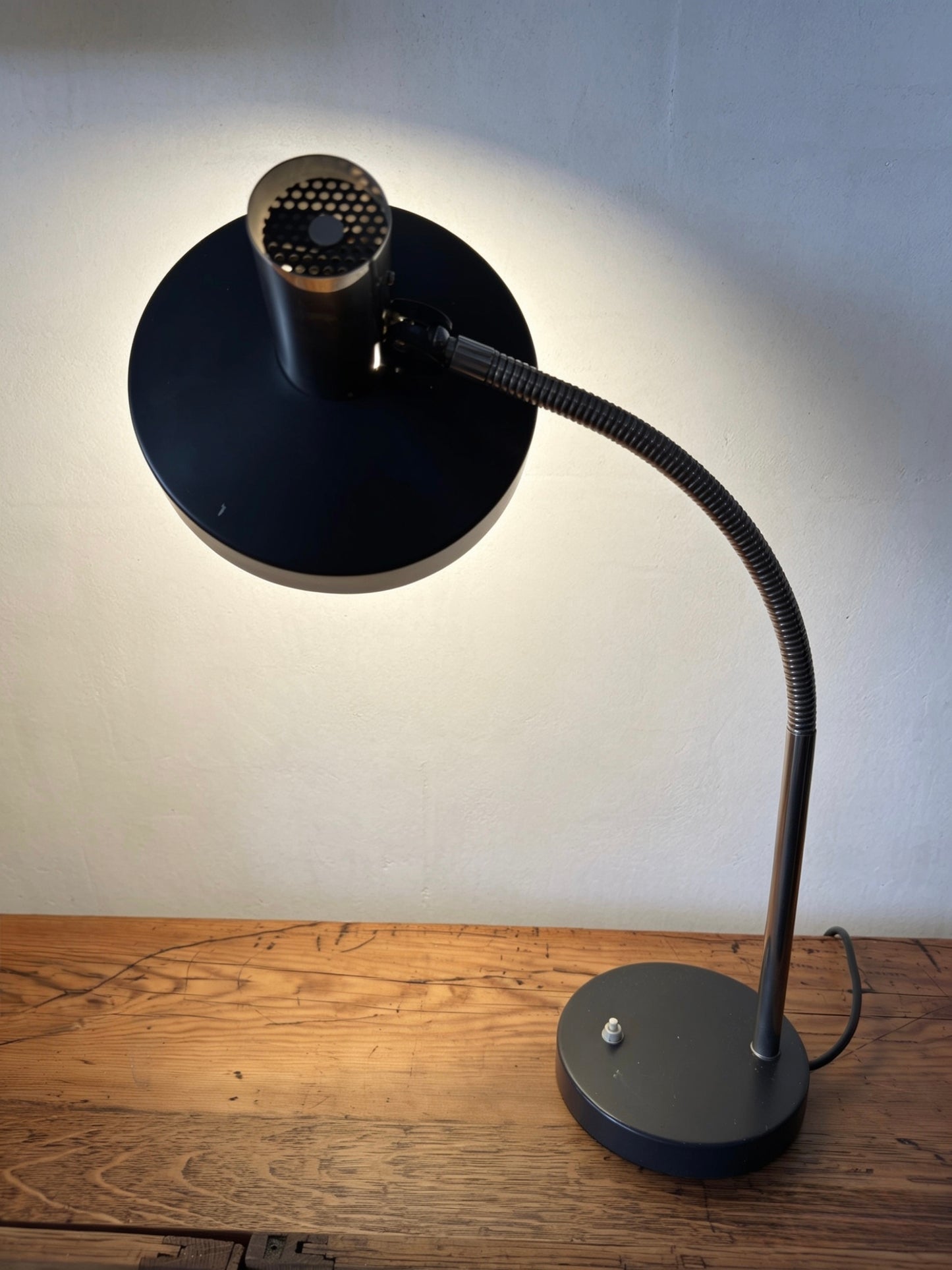1970s Large Gooseneck Table Lamp By Kaiser Leuchten Germany