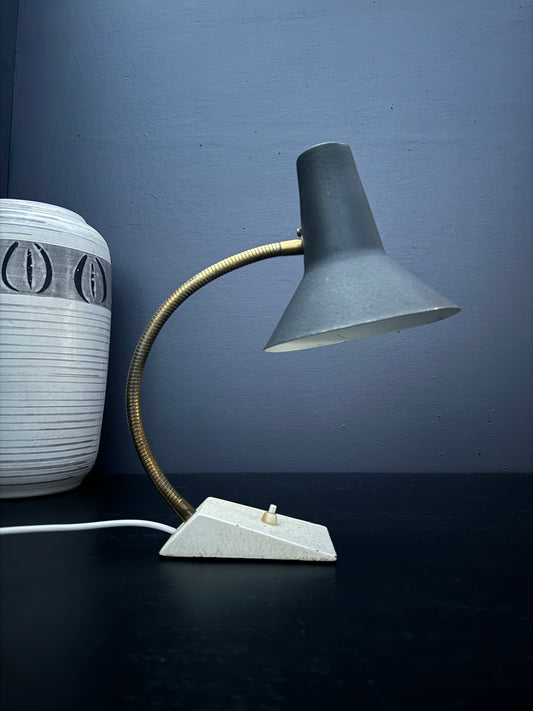 Circa 1950s Goose Neck Desk Lamp By SIS Germany