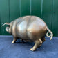 Large Hand Made Brass Piggy Bank English 1920s