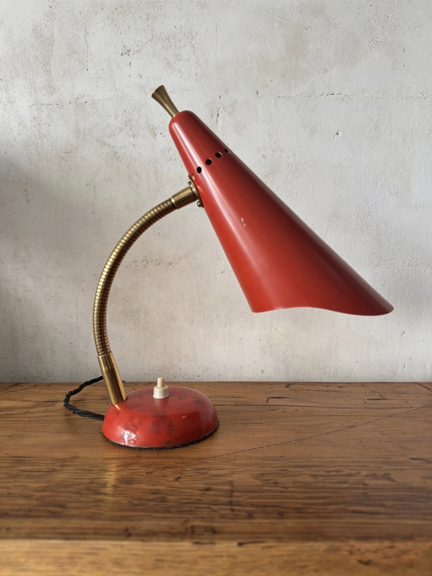 1960s Italian Gooseneck Table Lamp By Stilnovo