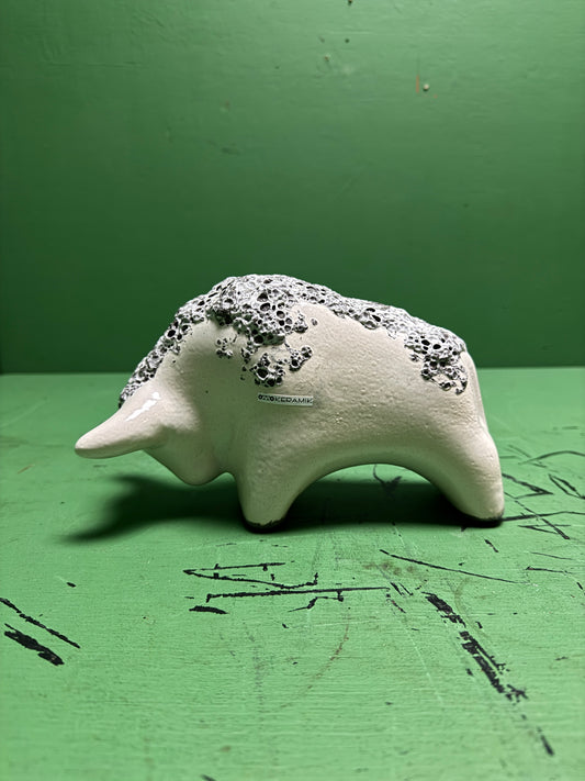 Otto Keramik Classic Ceramic Bull West German Pottery Fat Lava