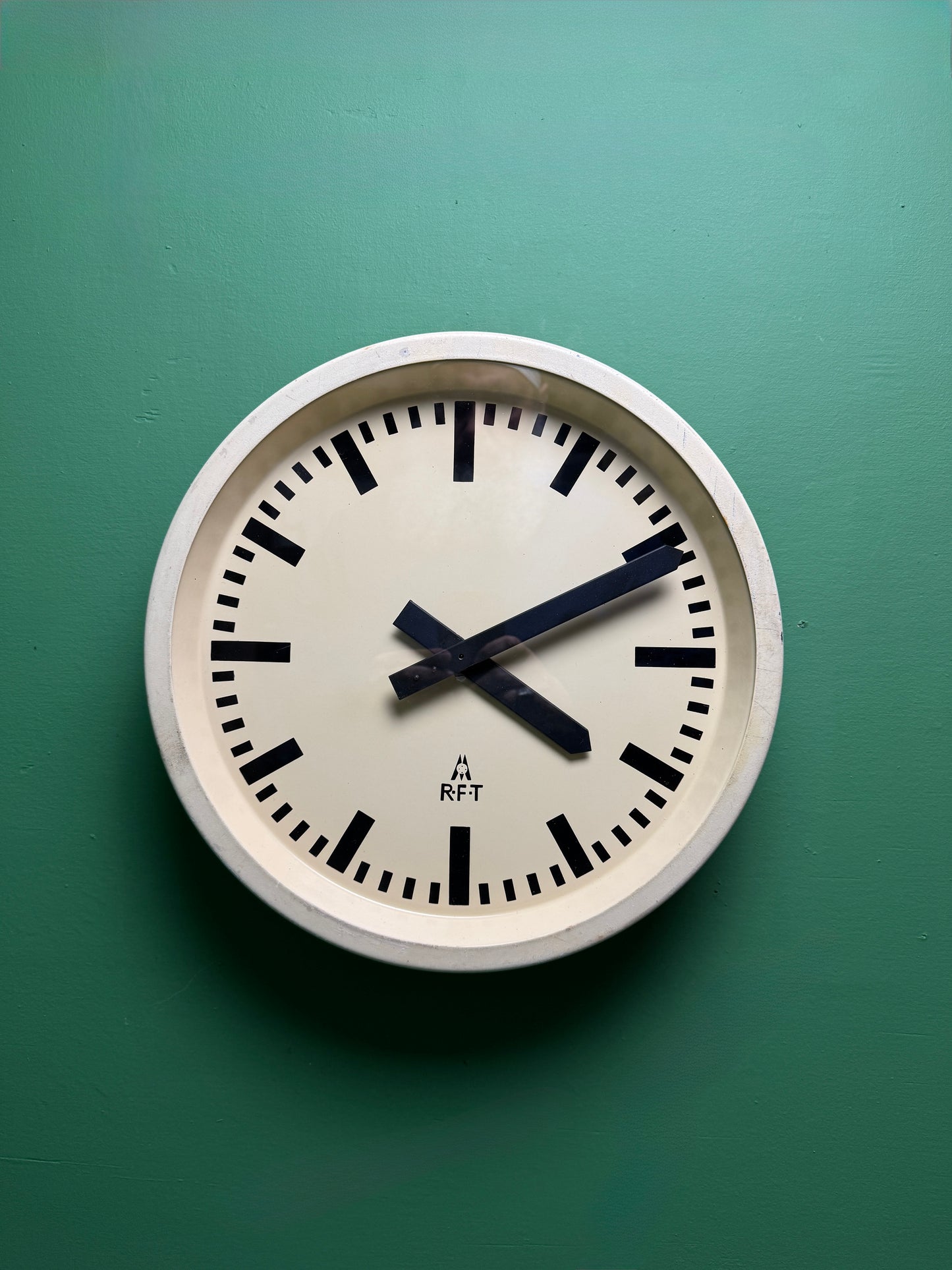 1950s East German Industrial Factory Clock By RFT