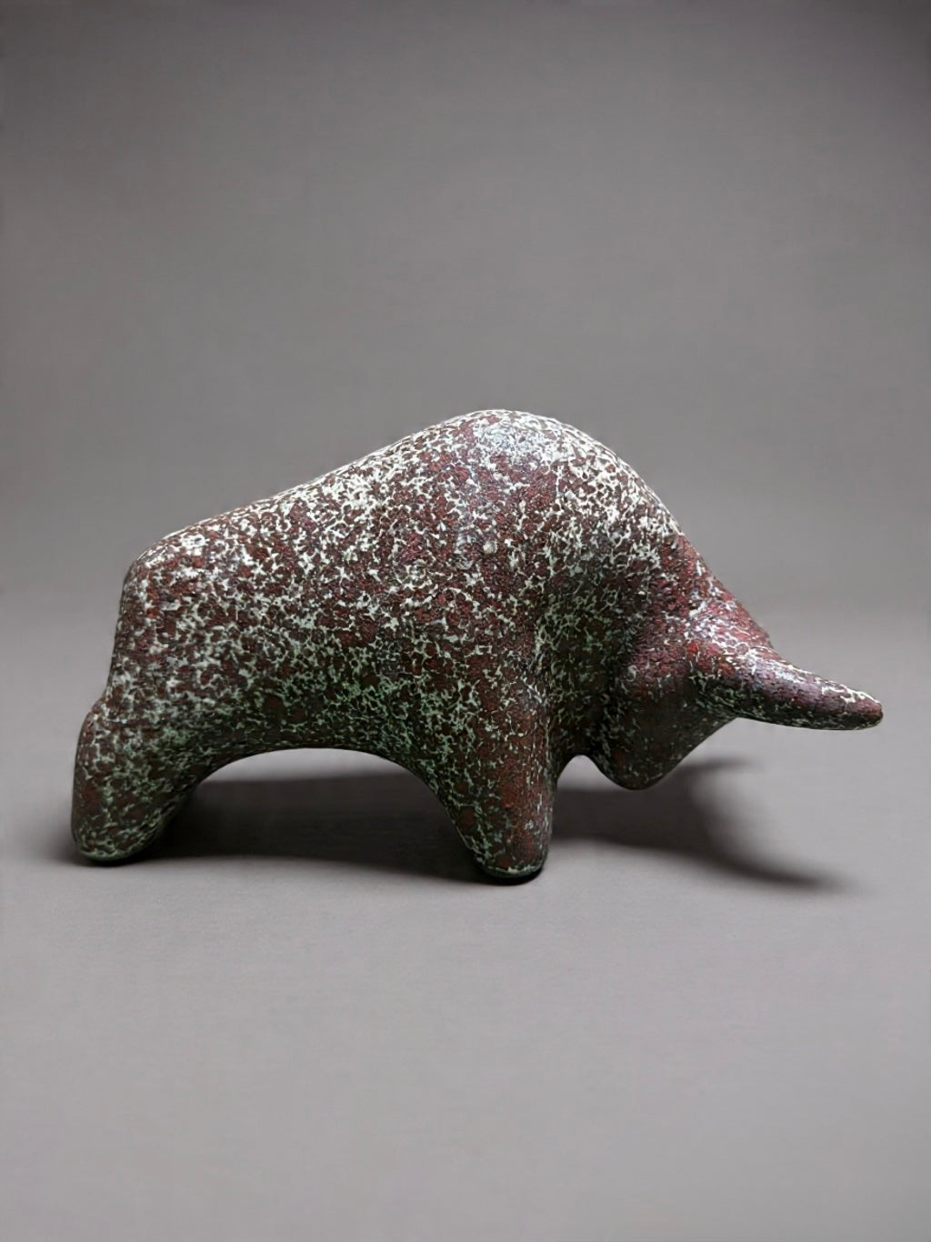 Otto Keramik Classic Ceramic Bull West German Pottery Fat Lava