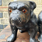 Pair Of Ceramic Bulldogs Dated 1923