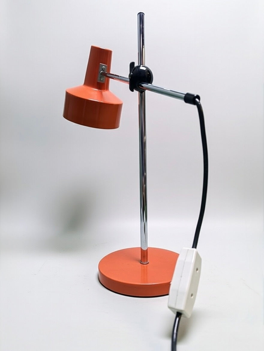 1970s German Retro Orange Table Lamp