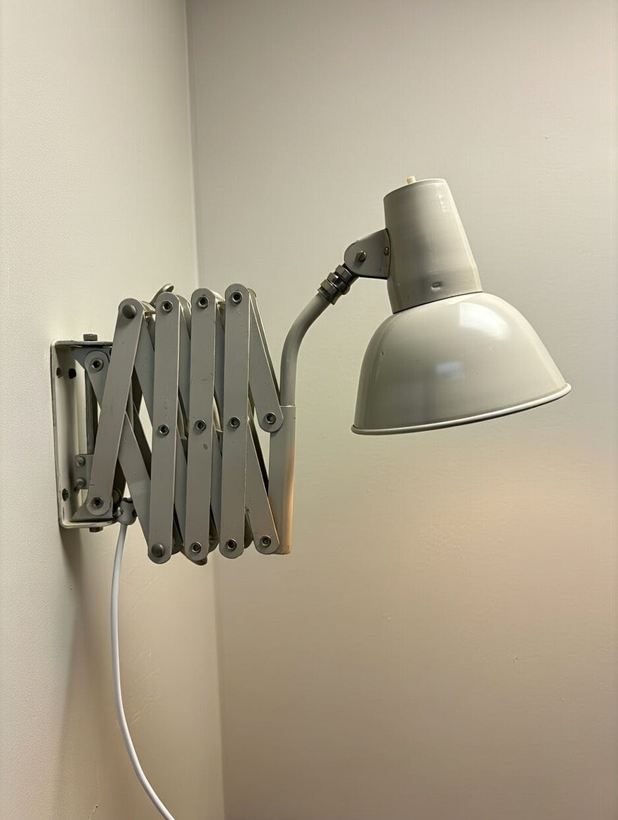 1970s Industrial Scissor Lamp By SIS Germany.