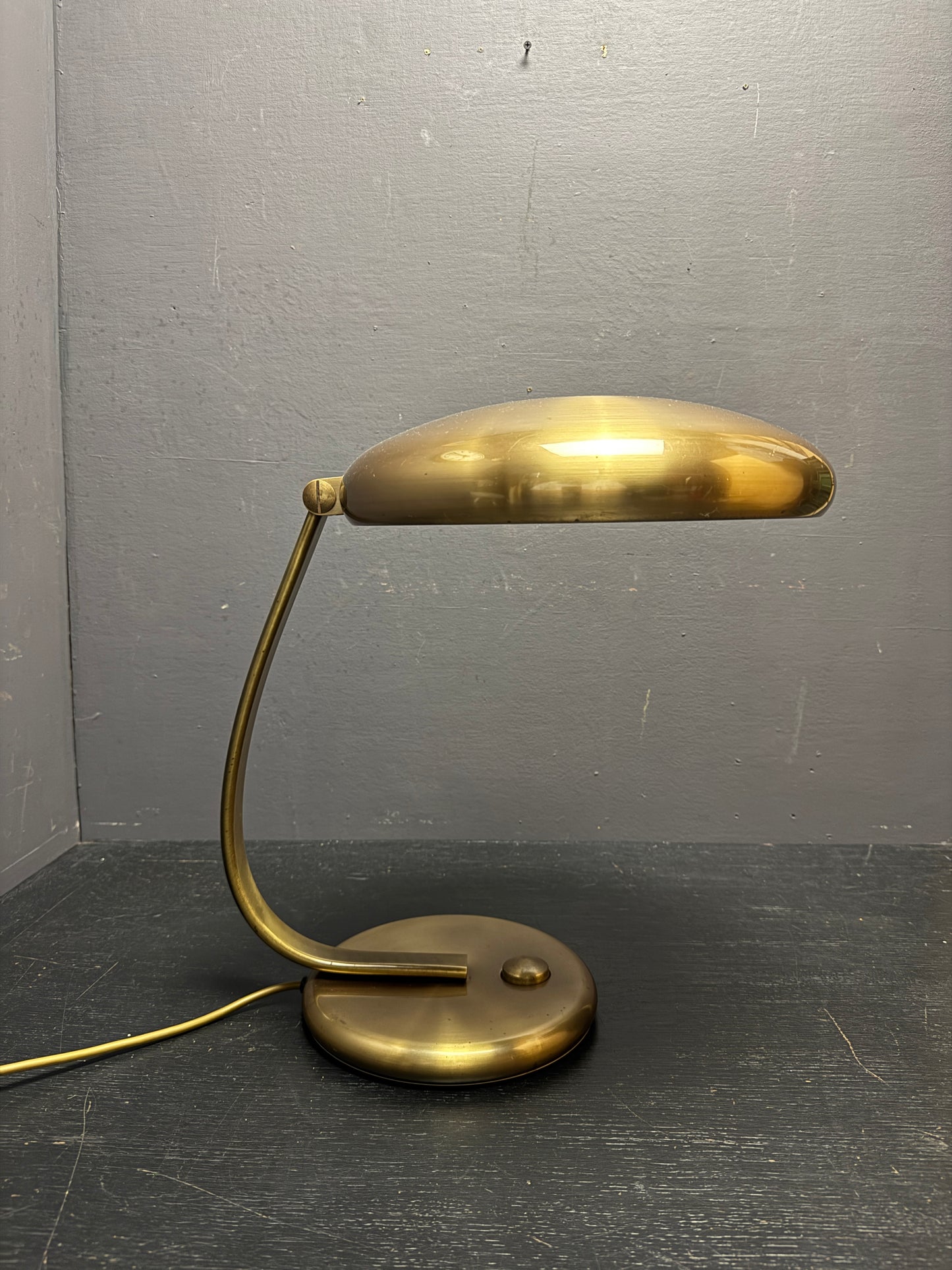 1960s Brass Table Lamp By Heinz F W Stahl For Hillebrand Lighting