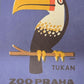 Limited Edition Czech Match Box Art Poster 173 of 240 Zoo Praha Toucan