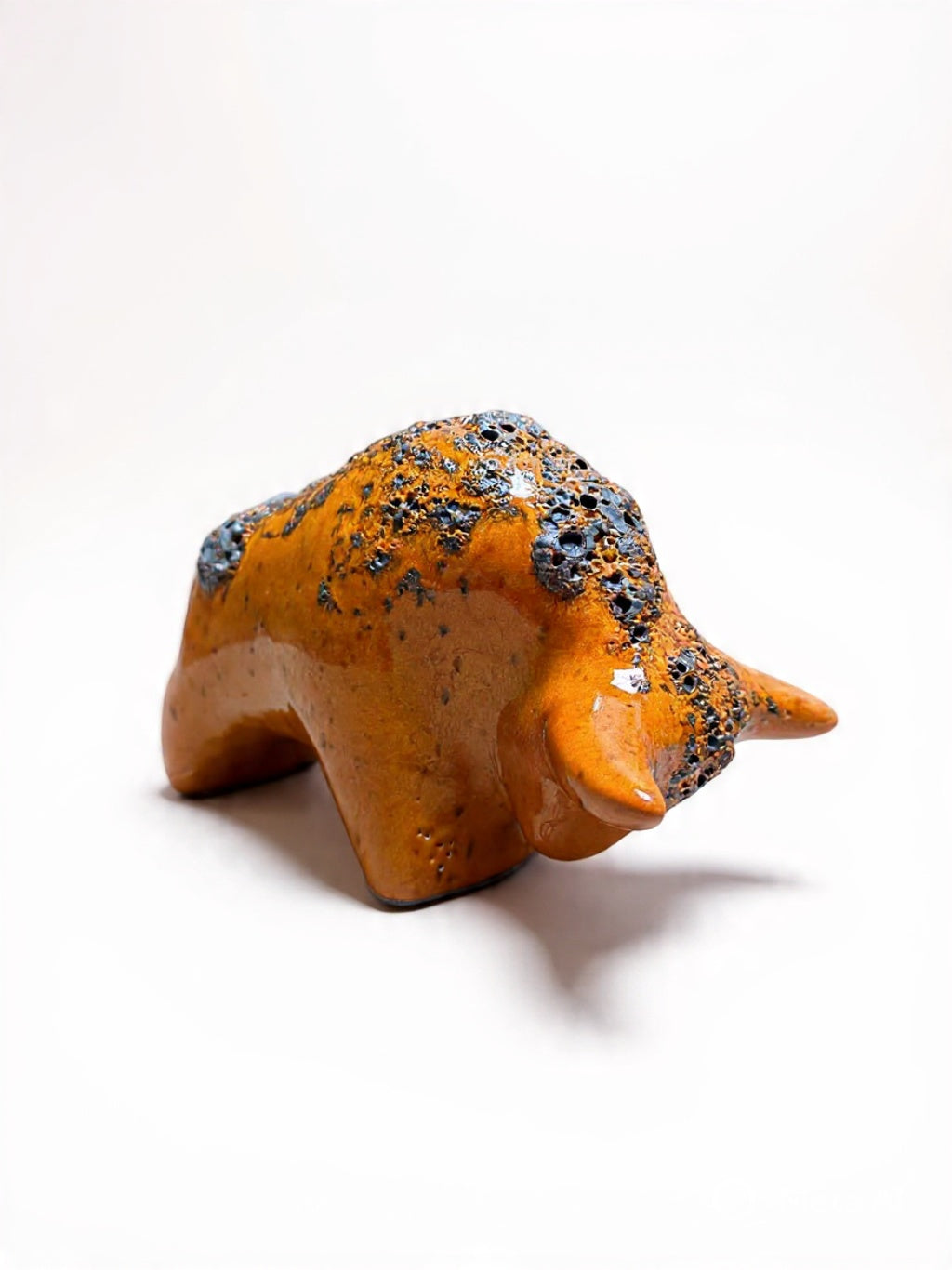 Otto Keramik Classic Ceramic Bull West German Pottery Fat Lava