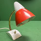 1970s German Retro Orange & White Table Lamp