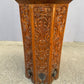 1950s Octaginal Hand Carved Walnut Turkish Table.