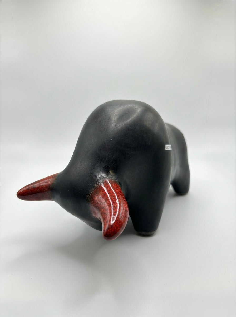 Otto Keramik Classic Ceramic Bull West German Pottery Fat Lava