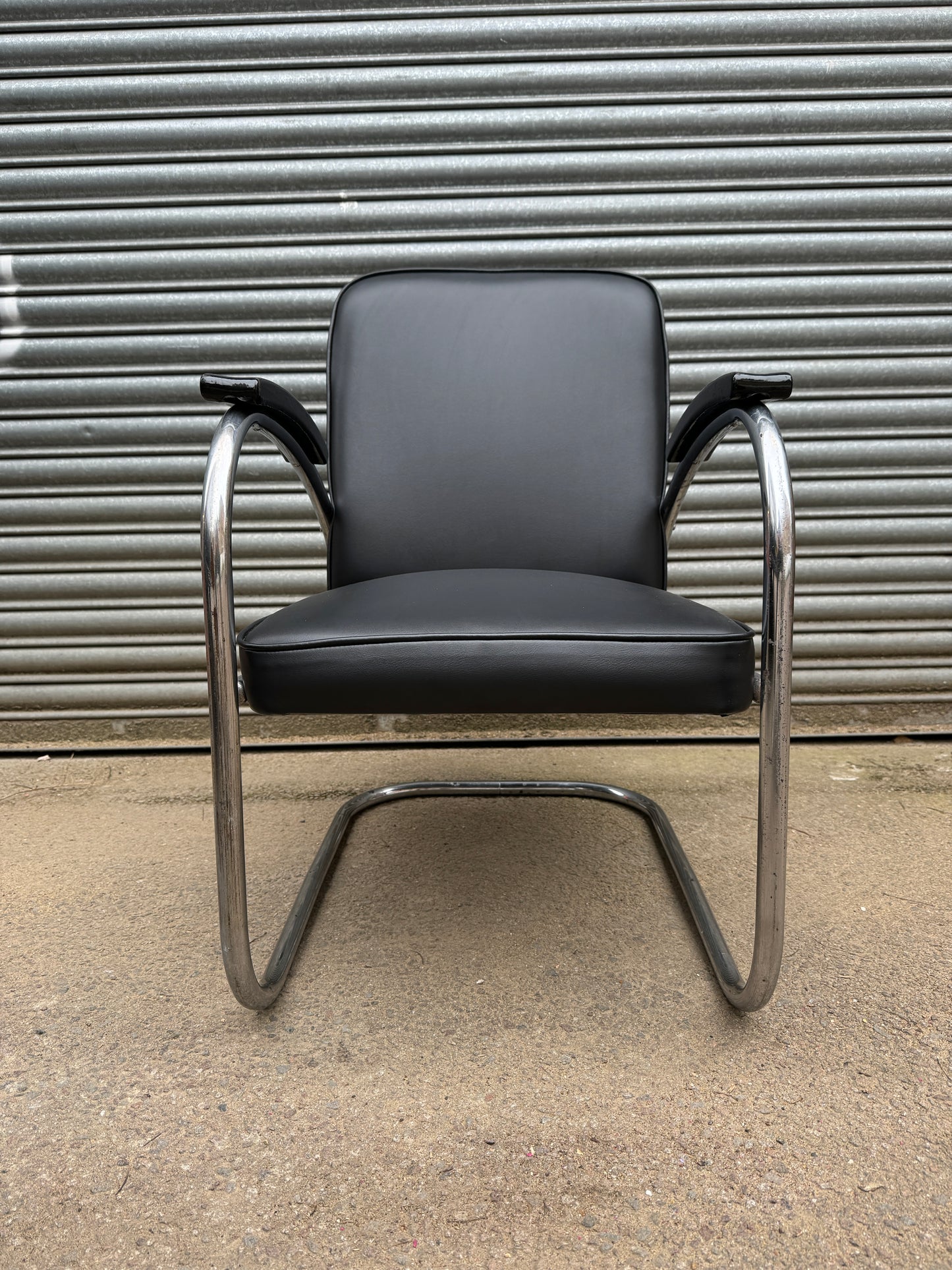 1930s Bauhaus Tubular Steel Arm Chair By Mauser Werke Waldeck Model RS7