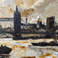1967 Signed Oil On Canvas View Of London