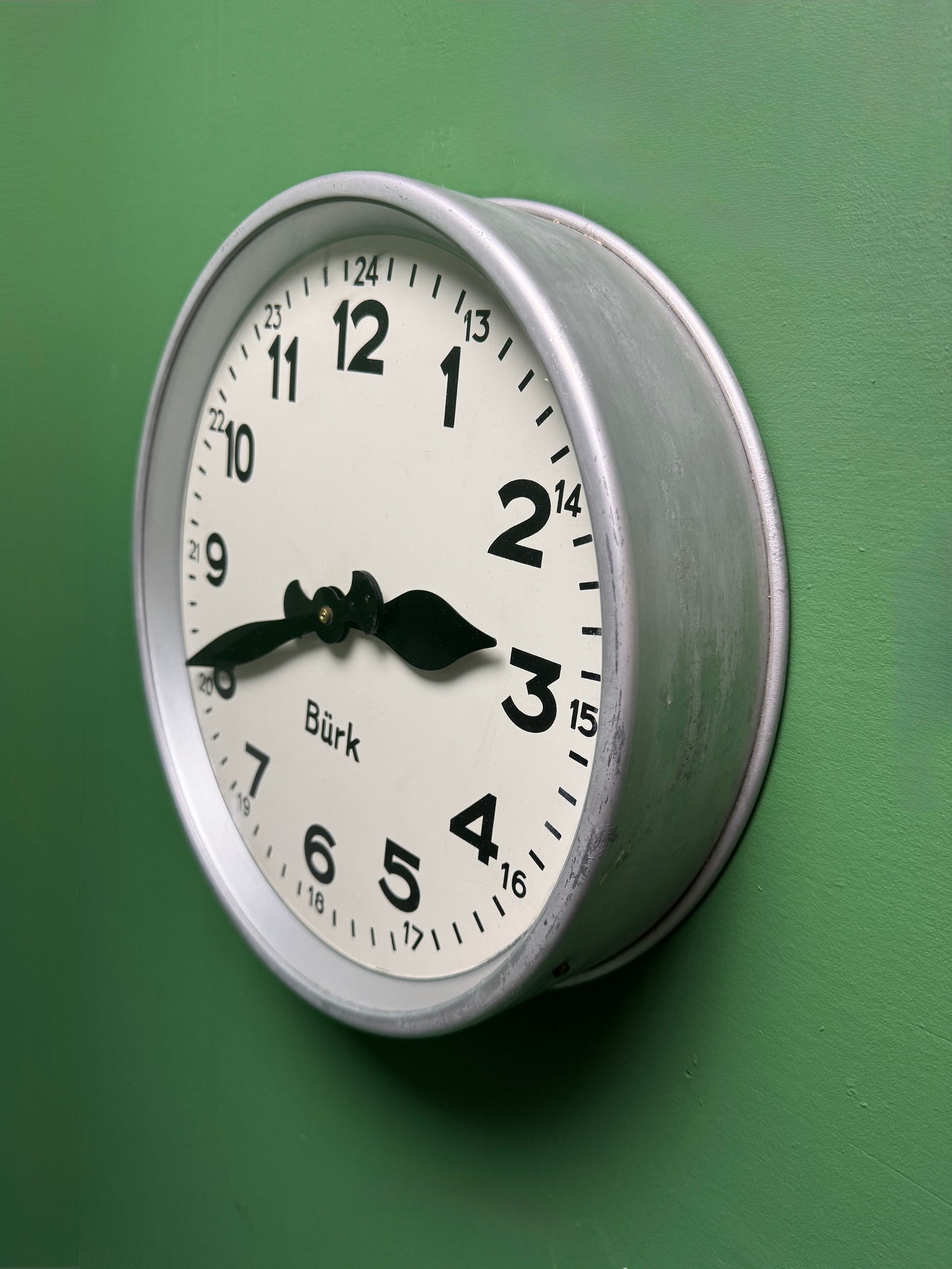 1950s Industrial Factory Clock By Bürk Germany