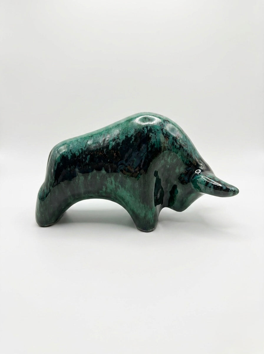 Otto Keramik Classic Ceramic Bull West German Pottery Fat Lava