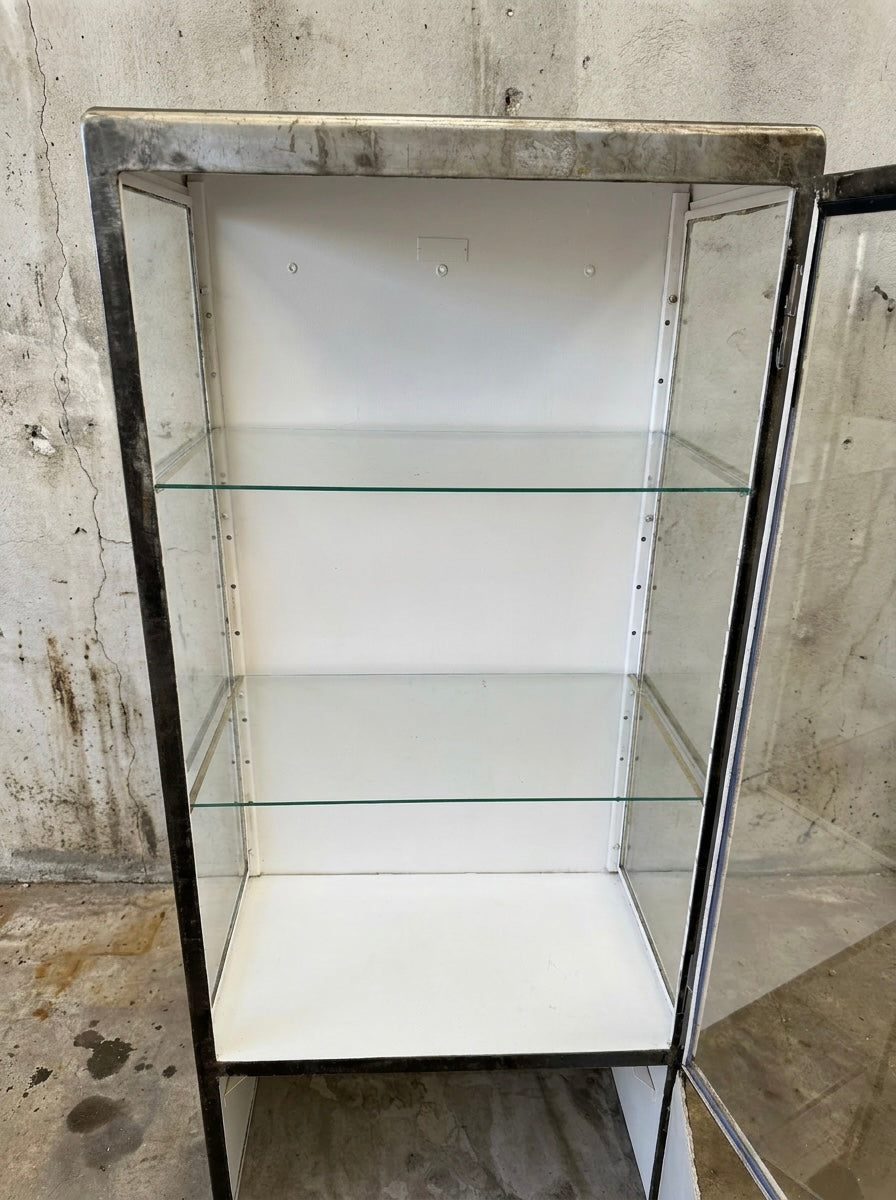 1960s Polish Steel Medical Cabinets
