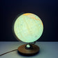 Vintage 1960s German Glass Globe Lamp By JRO Globus Munchen