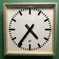 Large 1960's East German Industrial Factory Clocks By Elfema