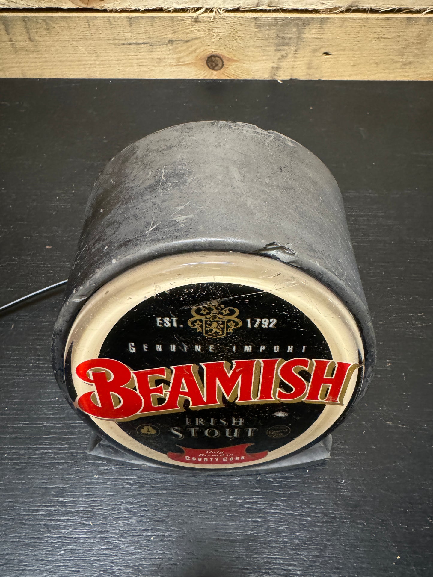 1980s Beamish Irish Stout Advertising Bar Light