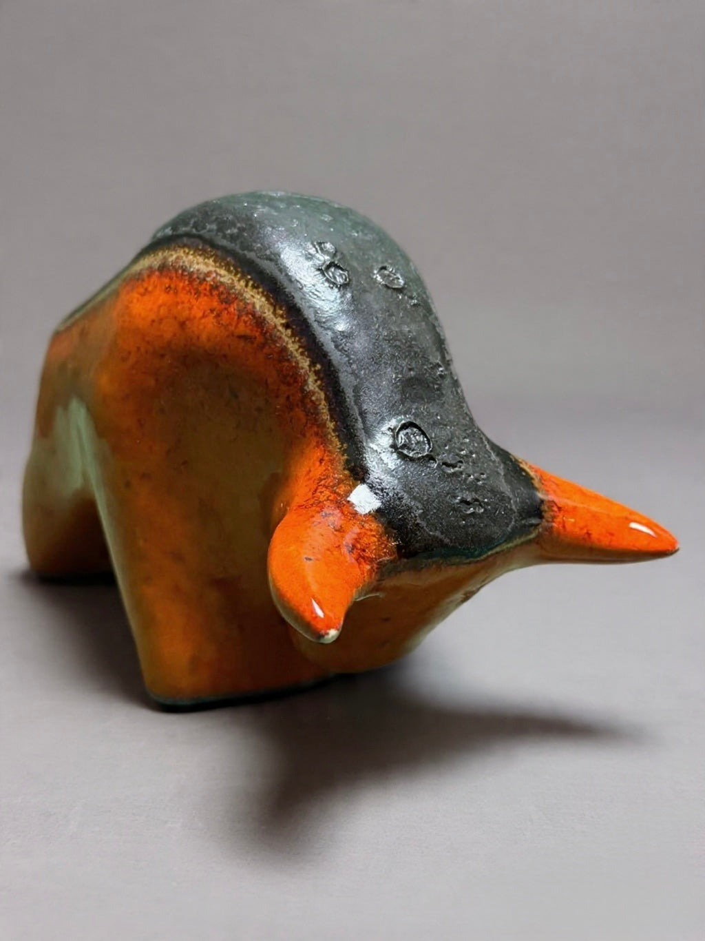 Otto Keramik Classic Ceramic Bull West German Pottery Fat Lava