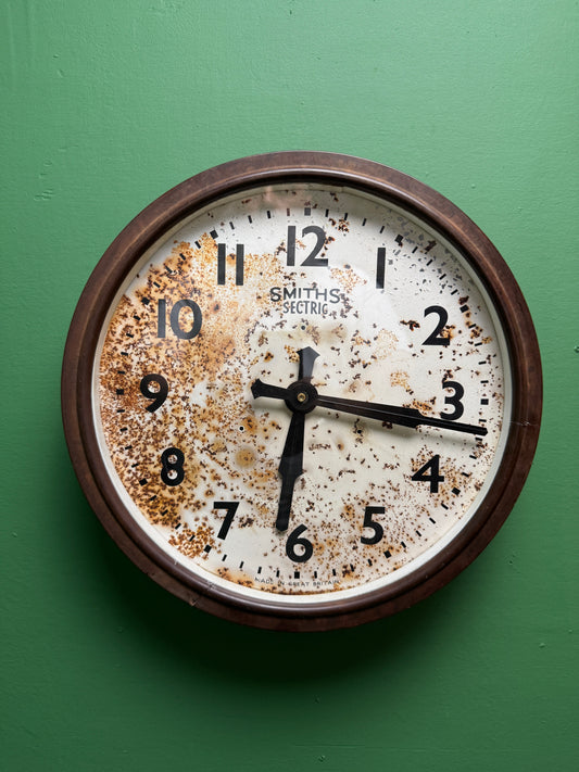 1940s Bakelite Factory Clock By Smiths Sectric