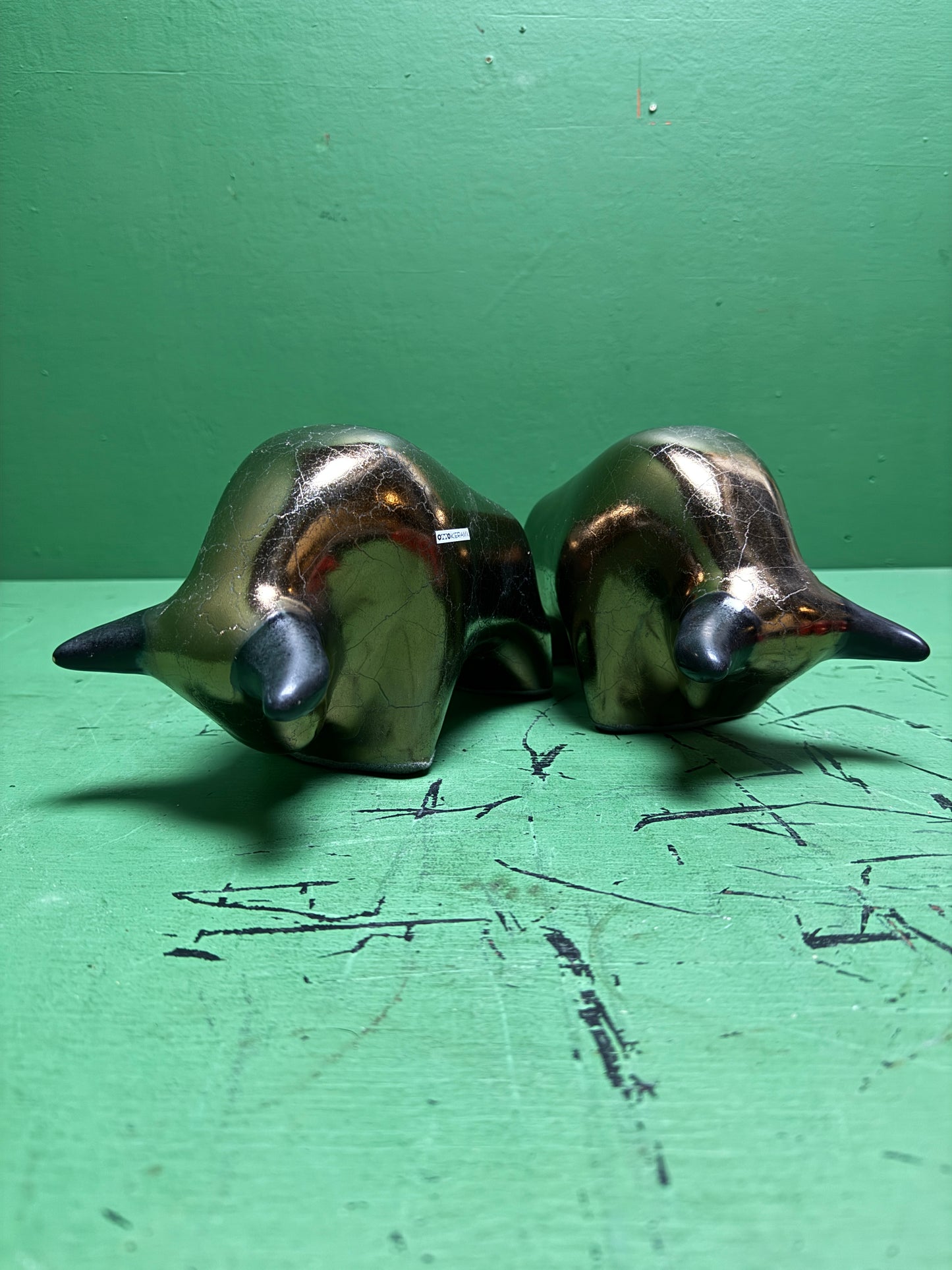 Otto Keramik Classic Ceramic Bull West German Pottery Fat Lava