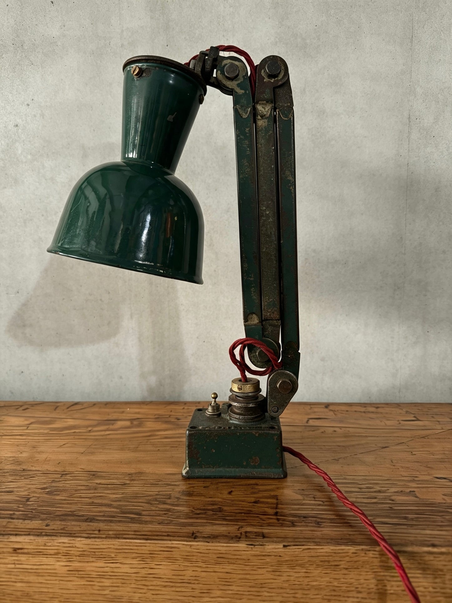1930s Wall / Worktop Machinists Lamp By Simplex