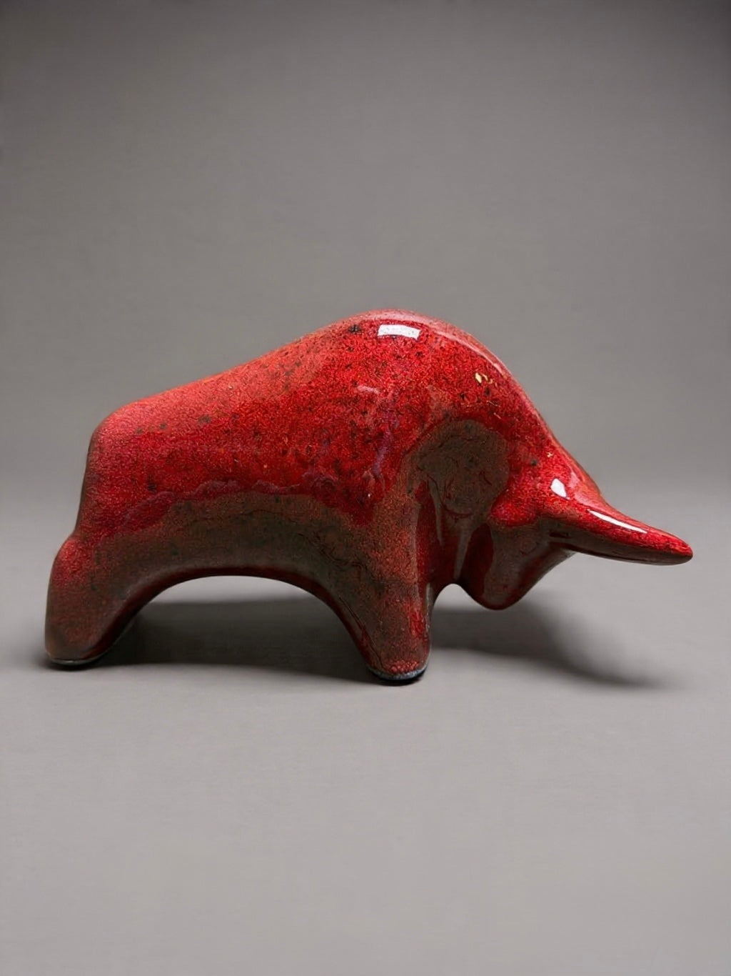 Otto Keramik Classic Ceramic Bull West German Pottery Fat Lava
