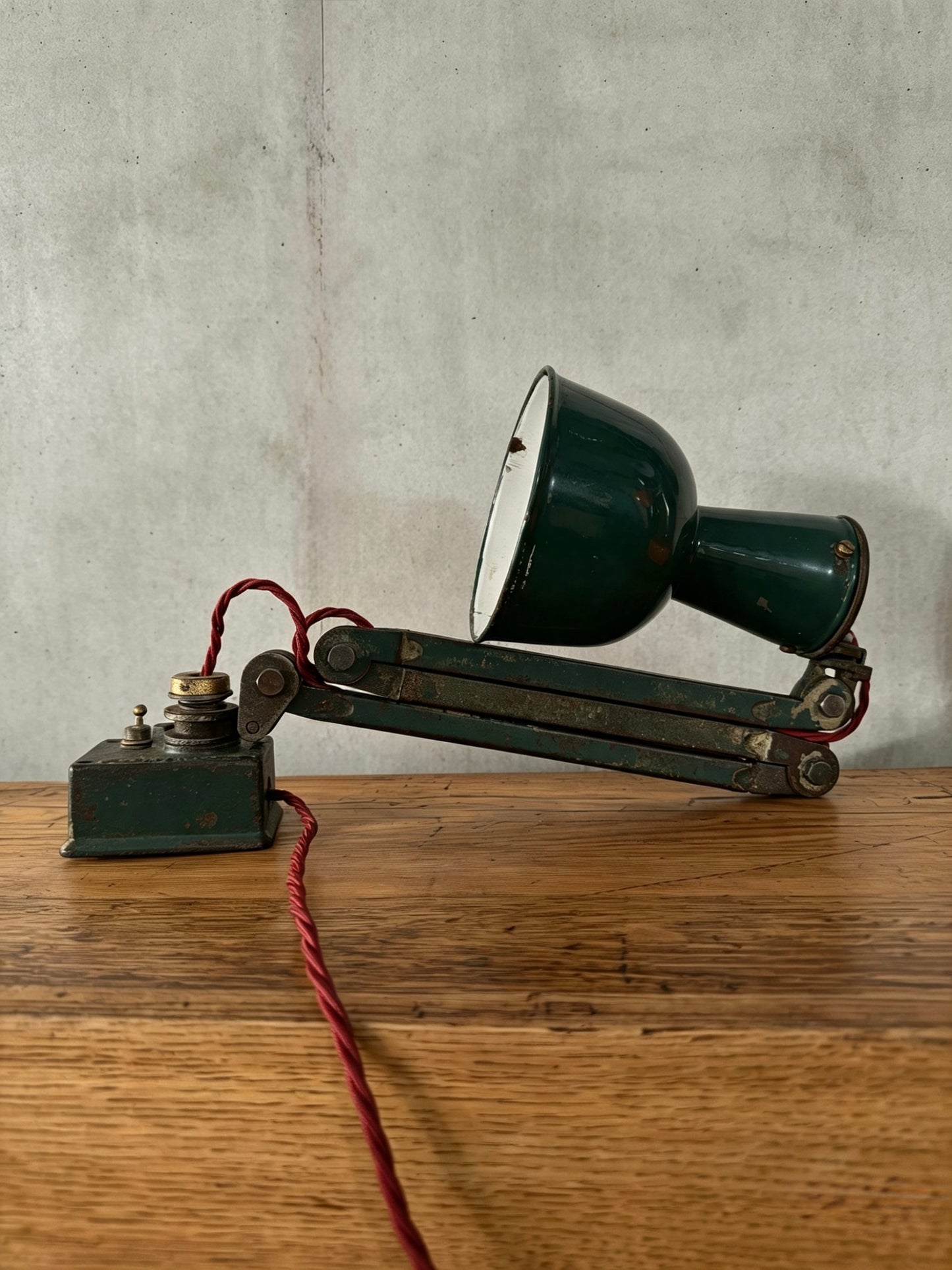 1930s Wall / Worktop Machinists Lamp By Simplex
