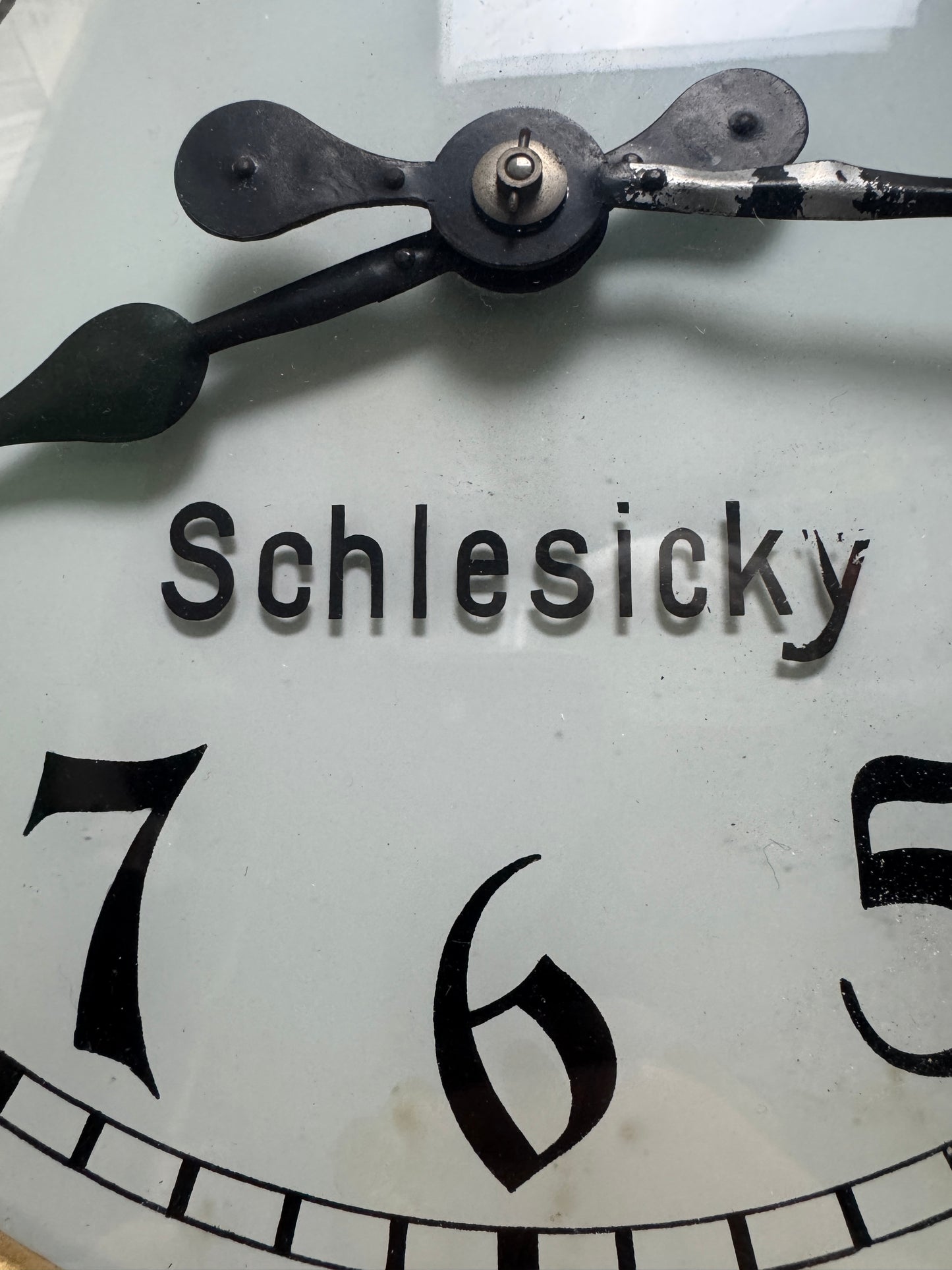 Early 1900s CTW Shop Clock From Renowned Watchmaker & Dealer F.Schlesicky