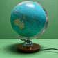 Vintage 1960s German Glass Globe Lamp By JRO Globus Munchen