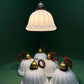 1920s Opal Glass Pendant Light